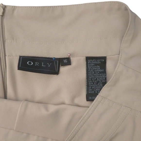 Orly Sports Skort Moisture  Wicking Tan 16 - Picture 8 of 9
